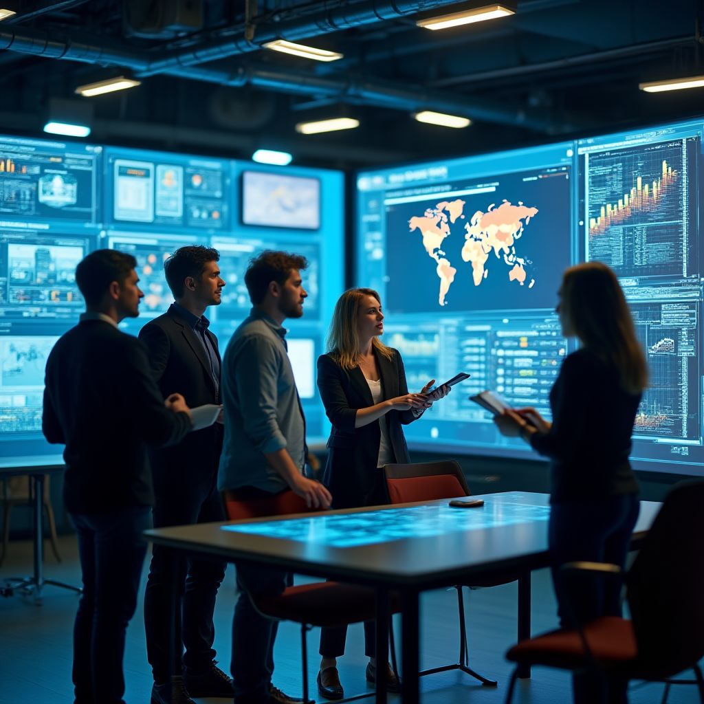 Equipo de Strombuss trabajando en proyectos de transformación digital